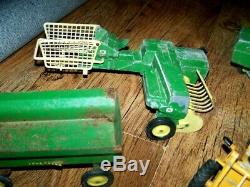 Collection of Vintage John Deere Tractors By ERTL 70s job lot bundle Farm lot