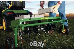 Dethatcher Plug Aerator Combo Lawn Tow Behind Grass Tractor John Deere 40 in