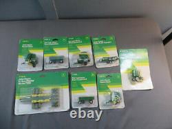 ERTL Farm Toy 1/64 Scale John Deere Tractor Lot Die-Cast Baler Wagon Mixer