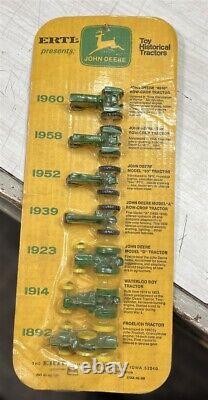 ERTL John Deere Toy Historical Tractors 1/64 scale, Yellow Card-New in Package