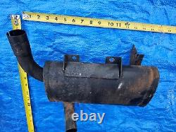 EUC Deere 430 Yanmar 3TNA72UJ muffler, jd pn AM100565 & AM108237