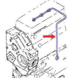 Engine Oil Line Fits John Deere Diesel Tractors 850 950 1050