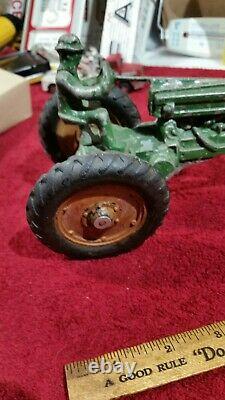 Ertl Arcade John Deere tractor toy OPEN FLYWHEEL farm implement 1/16