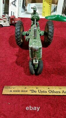 Ertl Arcade John Deere tractor toy OPEN FLYWHEEL farm implement 1/16