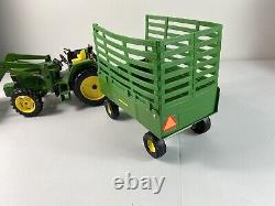 Ertl John Deere 6410 tractor with # 640 loader Withtrailer Excellent