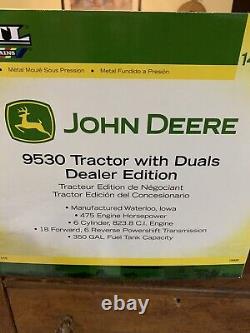 Ertl John Deere 9530 Tractor With Duals. 1/16 Scale. Dealer Edition. Die-cast