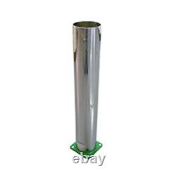 Exhaust Stack Fits John Deere Straight with Dent for Steering Shaft- Chrome Fits J