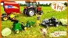 Farm Compilation With Kids Ride On Tractor Trucks Real Tractors Animals Educational Kid Crew