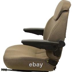 Fits John Deere Tractor Seat Assembly Fits Various Models Brown Cloth