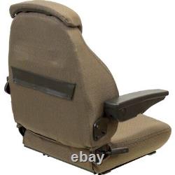 Fits John Deere Tractor Seat Assembly Fits Various Models Brown Cloth