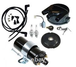 For John Deere 50 60 70 Tractor Distributor Tune up Kit with 12 Volt Coil