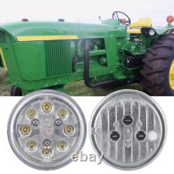For John Deere Tractors 4055, 4255, 4455 8X Round LED Fender Work Light RE336111