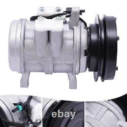 For John Deere Tractors RE10972 RE12513 RE12514 RE57936 A/C Compressor withClutch