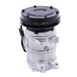 For John Deere Tractors RE10972 RE12513 RE12514 RE57936 A/C Compressor withClutch