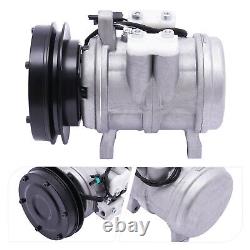 For John Deere Tractors RE10972 RE12513 RE12514 RE57936 A/C Compressor withClutch