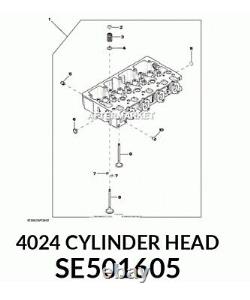 Genuine John Deere SE501605 Cylinder Head 5101 For 04-09 2.4L John Deere (R31)