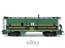 HO Scale Athearn 1998 John Deere Train Set Diesel with 3 Freight Cars, 2 Tractors