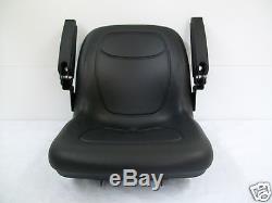 High Back Black Seat Fits 650,750,850,950, & 1050 John Deere Compact Tractor #jn