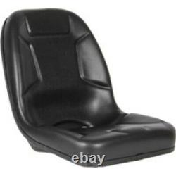 High Back Black Seat Fits John Deere 650 750 850 950 & 1050 Compact Tractor