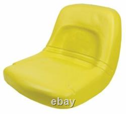 High Back John Deere Lawn Mower Garden Tractor Seat Yellow