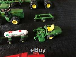 Huge Lot 80 Pieces Ertl 1/64 John Deere Tractors Semi's Implements CASE IH Mixed