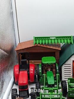 Huge Lot New Ray Ertl John Deere Equipment Buildings Farm Animals And Fencing