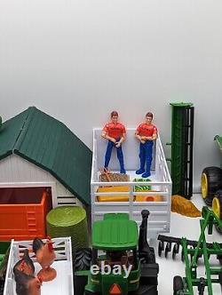 Huge Lot New Ray Ertl John Deere Equipment Buildings Farm Animals And Fencing