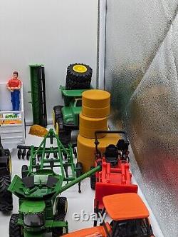 Huge Lot New Ray Ertl John Deere Equipment Buildings Farm Animals And Fencing