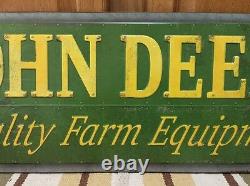 JOHN DEERE Metal Sign Farm Barn Vintage Style Industrial Tractor 30 x 9 Decor