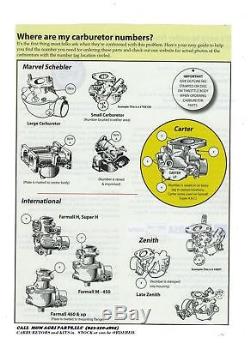 John Deere 1010 2010 Tractor Distributor Tune up, Carburetor kit, Oil Filter +