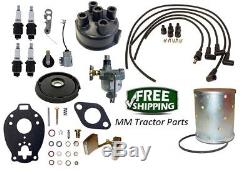 John Deere 1010 2010 Tractor Distributor Tune up, Carburetor kit, Oil Filter +