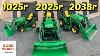John Deere 1025r Vs 2025r Vs 2038r Tractor Comparison 1 Series Vs Small 2 Vs Large 2 Series