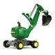 John Deere 102cm Rolly Xl Kids Ride On Digger Toy Excavator/tractor Vehicle Grn