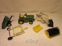John Deere #140 Grounds Maintenance Equipment Set Garden Tractor Rare Complete