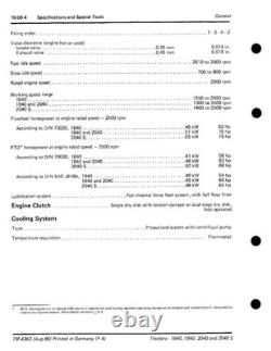 John Deere 1640, 1840, 2040, 2040S Tractor Service Manual Repair Shop Technical