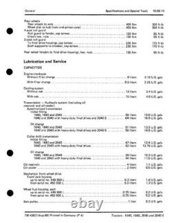 John Deere 1640, 1840, 2040, 2040S Tractor Service Manual Repair Shop Technical