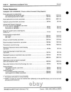 John Deere 1640, 1840, 2040, 2040S Tractor Service Manual Repair Shop Technical