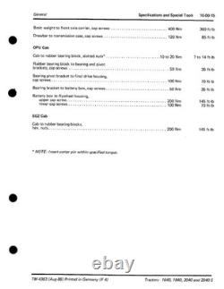 John Deere 1640, 1840, 2040, 2040S Tractor Service Manual Repair Shop Technical