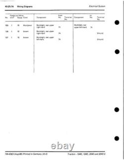 John Deere 1640, 1840, 2040, 2040S Tractor Service Manual Repair Shop Technical