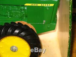 John Deere 1 Hole 7020 7520 4wd Tractor Nib Ertl Htf Rare Green Yellow Box 1970s