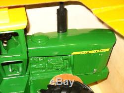 John Deere 1 Hole 7020 7520 4wd Tractor Nib Ertl Htf Rare Green Yellow Box 1970s