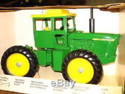 John Deere 1 Hole 7020 7520 4wd Tractor Nib Ertl Htf Rare Green Yellow Box 1970s