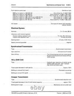 John Deere 3040, 3140 Tractor Service Manual Repair Shop Technical Book John Deere 3040, 3140 Tractor Service Manual Repair Shop Technical Book