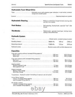 John Deere 3040, 3140 Tractor Service Manual Repair Shop Technical Book