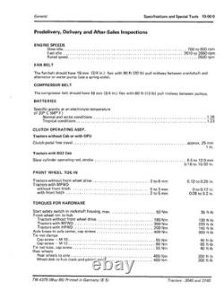 John Deere 3040, 3140 Tractor Service Manual Repair Shop Technical Book