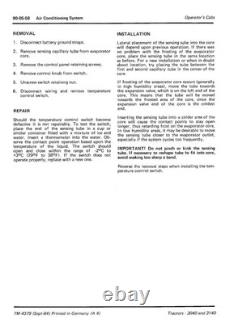 John Deere 3040, 3140 Tractor Service Manual Repair Shop Technical Book