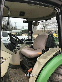 John Deere 3046R Tractor withCab, A/C, Loader, Mower, Snow Blower, Forks, More