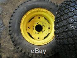 John Deere 316 322 330 332 318 Tractor Good Year 23x10.50-12 Rear Tires & Rims