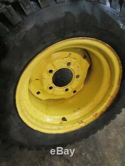 John Deere 316 322 330 332 318 Tractor Good Year 23x10.50-12 Rear Tires & Rims