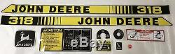 John Deere 318 Tractor Decal Kit